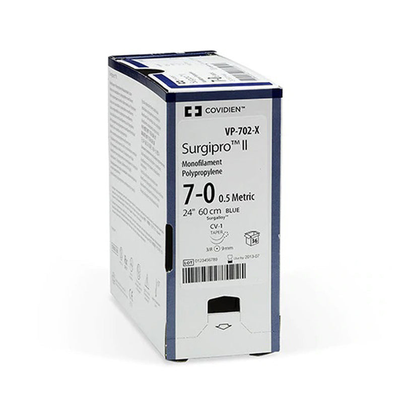 MEDTRONIC SURGIPRO™ II - SURGIPRO™ MONOFILAMENT POLYPROPYLENE SUTURES SUTURE BLU MONO 4-0CV21/CV21 24 3DZ/BX