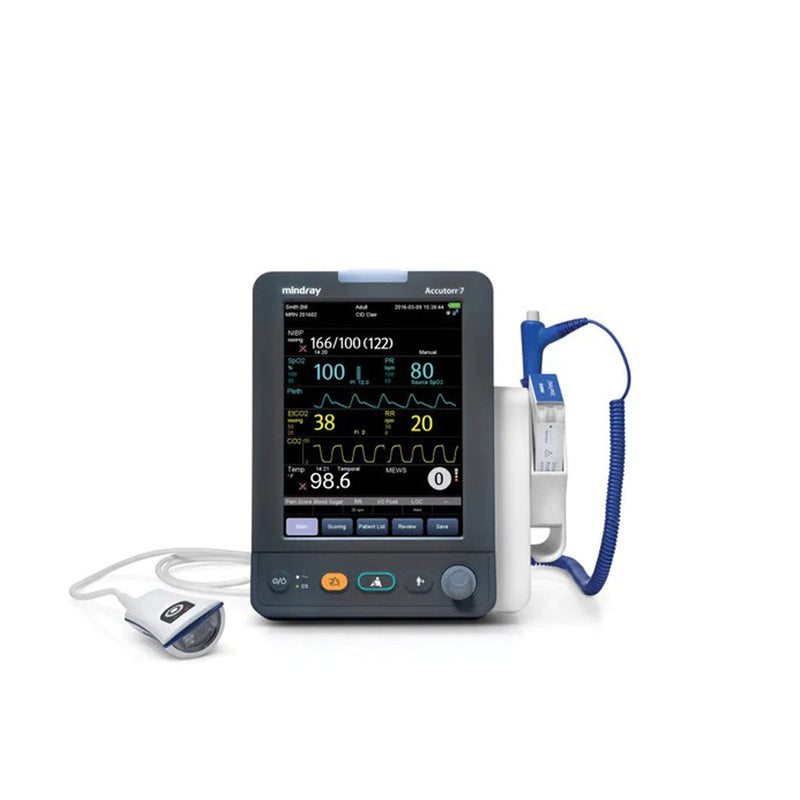 MINDRAY ACCUTOR 7 VITAL SIGNS MONITOR MONITOR ACCUTORR 7 SPO2 LWFLW SIDESTRM CO2 SMRTMP (DROP)