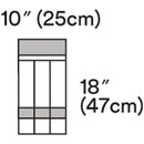 INSTRUMENT POUCH HOLDS LONG INSTRUMENTS, 9 5/8" X 18", 3 COMPARTMENTS, 2 ADHESIVE STRIPS, 10/BX, 4 BX/CS, SOLD AS CASE SOLVENTUM 1