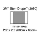 INCISE DRAPE, OVERALL 35" X 33", INCISE 23" X 33", 10/BX, 4 BX/CS, SOLD AS CASE SOLVENTUM 1
