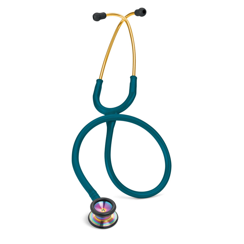 SOLVENTUM LITTMANN® CLASSIC II PEDIATRIC & INFANT STETHOSCOPES STETHSCOPE PED 28 RAINBOWCHESTPIECE CARIBEAN BLU TUBE