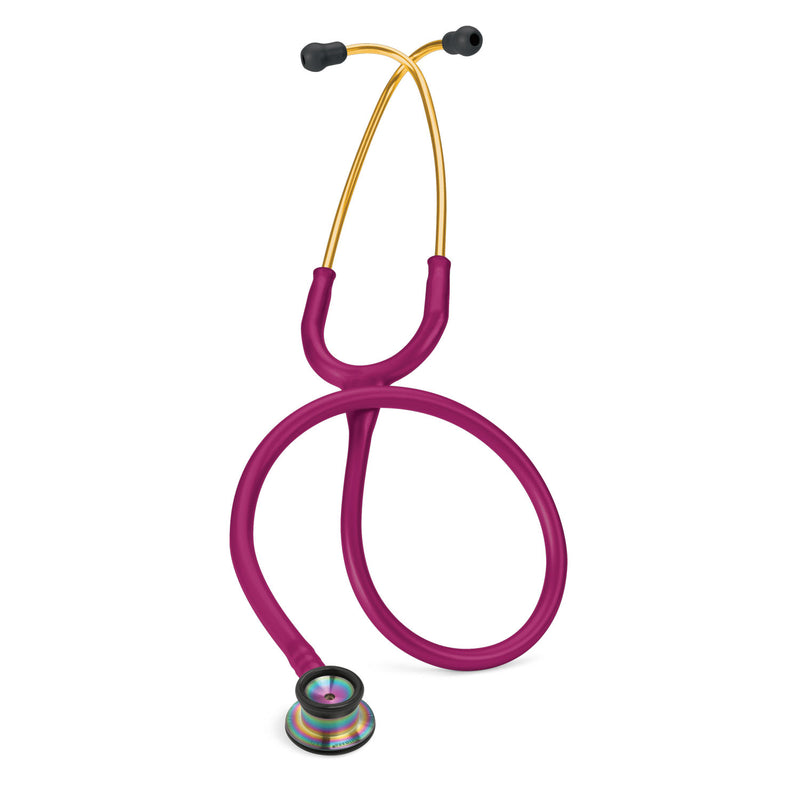 SOLVENTUM LITTMANN® CLASSIC II PEDIATRIC & INFANT STETHOSCOPES STETHOSCOPE INF 28 RAINBOWCHESTPIECE RASPBERRY TUBE