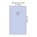 STERI-DRAPE™ ABDOMINAL PERINEAL DRAPE WITH INCISE FILM, 160", LITHOTOMY POSITION, ABSORBENT IMPERVIOUS MATERIAL, INCISE APERTURE, , SOLD AS CASE SOLVE