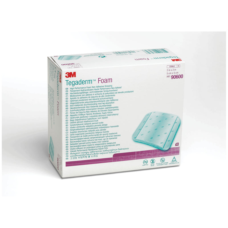 SOLVENTUM TEGADERM™ FOAM DRESSING - NONADHESIVE DRESSING FOAM NONADHESIVE2X2 10/BX 4BX/CS