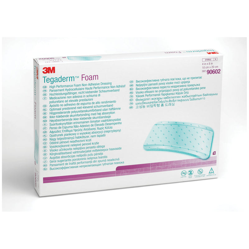 SOLVENTUM TEGADERM™ FOAM DRESSING - NONADHESIVE DRESSING FOAM NONADHESIVE4X8 5/BX 6BX/CS