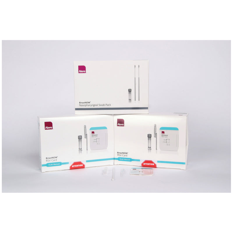 RSV TEST KIT, CLIA WAIVED, INCLUDES: 10 TEST DEVICES, 11 TRANSFER PIPETTES, 11 ELUTION SOLUTION VIALS, 10 NP SWABS, 1 VIRAL NEGATI, SOLD AS KIT ABBOTT