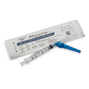 SAFETY HYPODERMIC NEEDLE WITH 3ML SYRINGE, 22G X 1-1/2", LOW DEAD SPACE, 100/BX, SOLD AS BOX MYCO 10000362