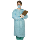 DISPOSABLE GOWN, TIE-BACK, BLUE, LARGE. 10/BAG, SOLD AS BAG MYDENT 10001014