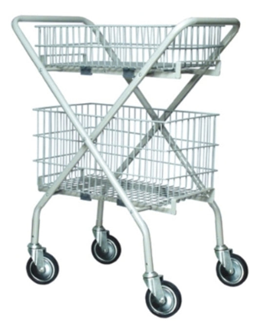 Blickman Case Carts Kit Folding Utility Cart 2Wirebaskets (Drop)