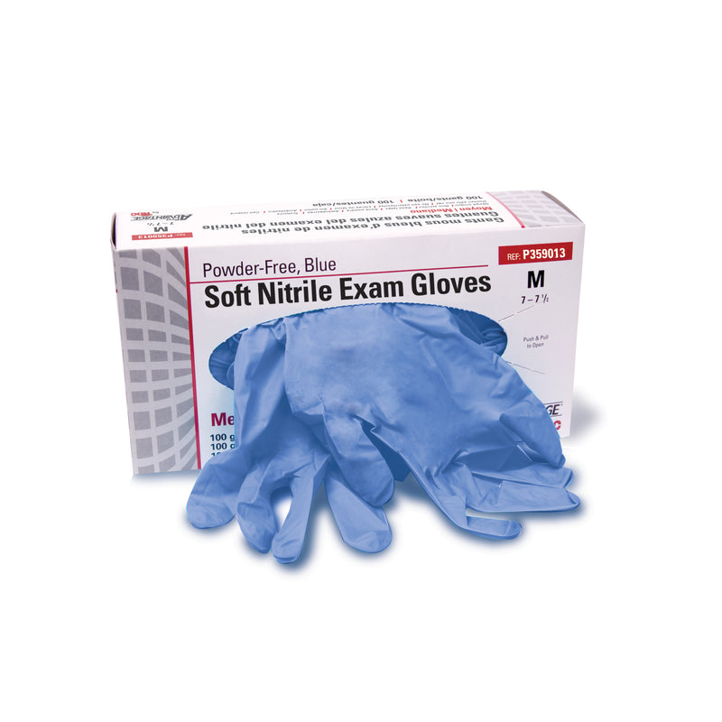 PRO ADVANTAGE® SOFT NITRILE EXAM GLOVES PA GLOVE EXAM NITRILE SOFT BLUMD 200/BX 10BX/CS