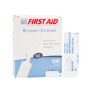 BUTTERFLY ADHESIVE BANDAGE, 13/32" X 1 13/16", STERILE, 10/BX, 144 BX/CS, SOLD AS CASE DUKAL 10000117