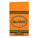 New World Imports Crayons & Coloring Book Crayons 6Pack 36Pk/Bx 10Bx/Cs -CR6 - BriteSources