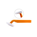 SINGLE BLADE RAZOR, STAINLESS STEEL, CLEAR REMOVABLE SAFETY CAP, ONE-PIECE CLEAR HANDLE, CLEAR HEAD & HANDLE, 100/BX, 10BX/CS, SOLD AS CASE NEW 100002