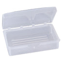 CLEAR SOAP DISH, HINGED LID, 100/CS, SOLD AS CASE NEW 10000285