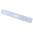 CYLINDER TOOTHBRUSH HOLDER, CLEAR 2-PIECE, HOLDS TOOTHBRUSHES 7" LONG, 100/CS, SOLD AS CASE NEW 10000285