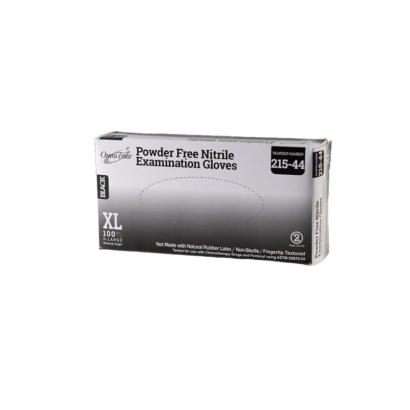 EXAM GLOVE, NITRILE, LARGE, POWDER FREE , 100/BX, 10 BX/CS, SOLD AS CASE OMNI 10001060