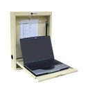 FULL SIZE WALL DESK, HAND ASSIST CLOSING DOOR, BEIGE, 25.5" H X 30" W X 4.5" D, SOLD AS EACH OMNIMED, 94