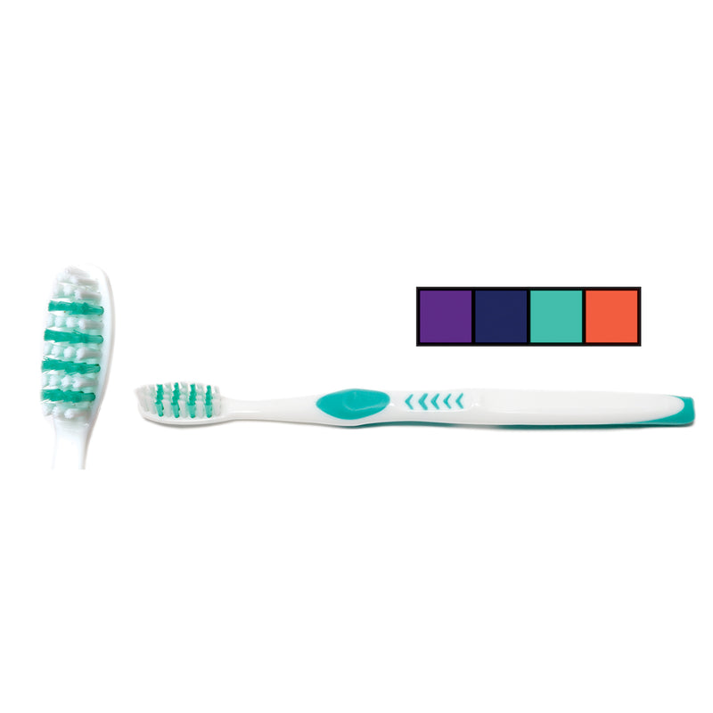 TOOTHBRUSH, OPAQUE WITH ACTION TIP, CELLO WRAP, 72/CS, SOLD AS CASE QUALA 10000640