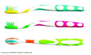 Jm Murray Oraline Premium Adult Cleargrip Toothbrush Toothbrush Adlt Cleargrip Cmpthd Ast 72/Cs Imp Oly -10410BP - BriteSources
