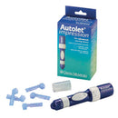 AUTOLET IMPRESSION, INCLUDES: DEVICE, 3 UNILET LANCETS, 1 DEPTH ADJUSTER, 1 ALTERNATE SITE END CAP & INSTRUCTIONS FOR USE, SOLD AS EACH OWEN 290
