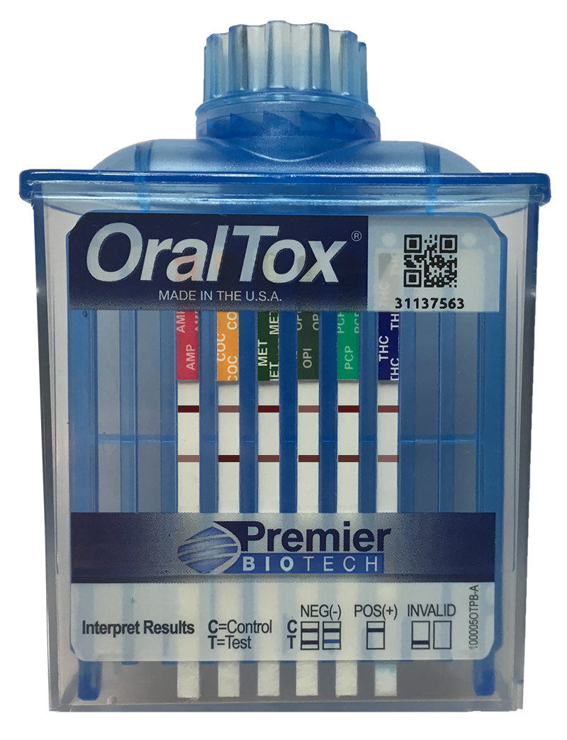 ORALTOX® DRUGS OF ABUSE TEST, 5-PANEL: COC (COCAINE), MET (METHAMPHETAMINE), OPI (OPIATES), OXY (OXYCODONE), THC (MARIJUANA), 25/BX   1/BOX OT-80510 - BriteSources