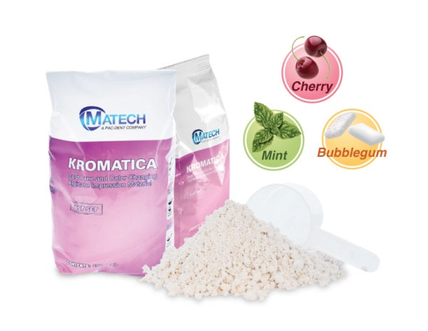 PACDENT MATECH KROMATICA ALGINATE IMPRESSION MATERIAL IMPRESSION MATERIAL KROMATICAMINT NORMAL SET 10POUCHES/CS