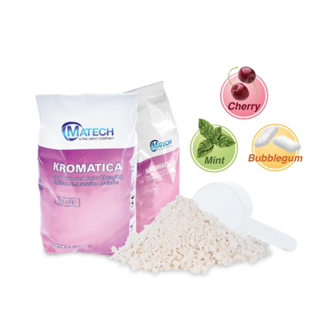 PACDENT MATECH KROMATICA ALGINATE IMPRESSION MATERIAL IMPRESSION MATERIAL KROMATICABUBBLEGUM FAST SET 20/CS