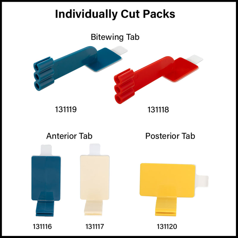 EZAIM DISPOSABLE ADHESIVE SENSOR HOLDER, BITEWING, BLUE, 50/PK, SOLD AS PACK PACDENT 10001197