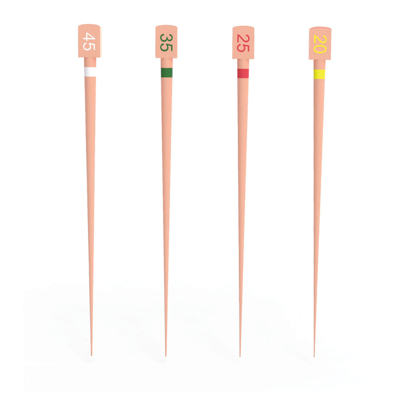 GUTTA PERCHA POINTS FOR PAC-TAPER CONFORM AND NITI, A2, 60/PK, SOLD AS PACK PACDENT 10001197