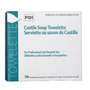 CASTILE SOAP TOWELETTE, 2% COCONUT OIL, 1/PK, 100 PK/BX, 10 BX/CS, SOLD AS CASE PDI 106