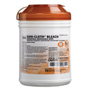 BLEACH GERMICIDAL DISPSOABLE WIPE, X-LARGE, 7½" X 15", 65 WIPES/CAN, 6 CAN/CS, SOLD AS CASE PDI 106