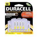 BATTERY, ZINC AIR, SIZE 10, 16PK, 6 PK/BX, 6 BX/CS, SOLD AS CASE DURACELL 10000624