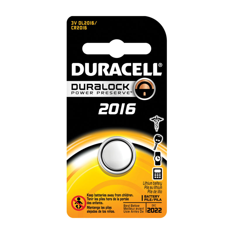 DURACELL® ELECTRONIC WATCH BATTERY UN3090 BATTERY LITHIUM 3V 2016 6/BXUPC 66175