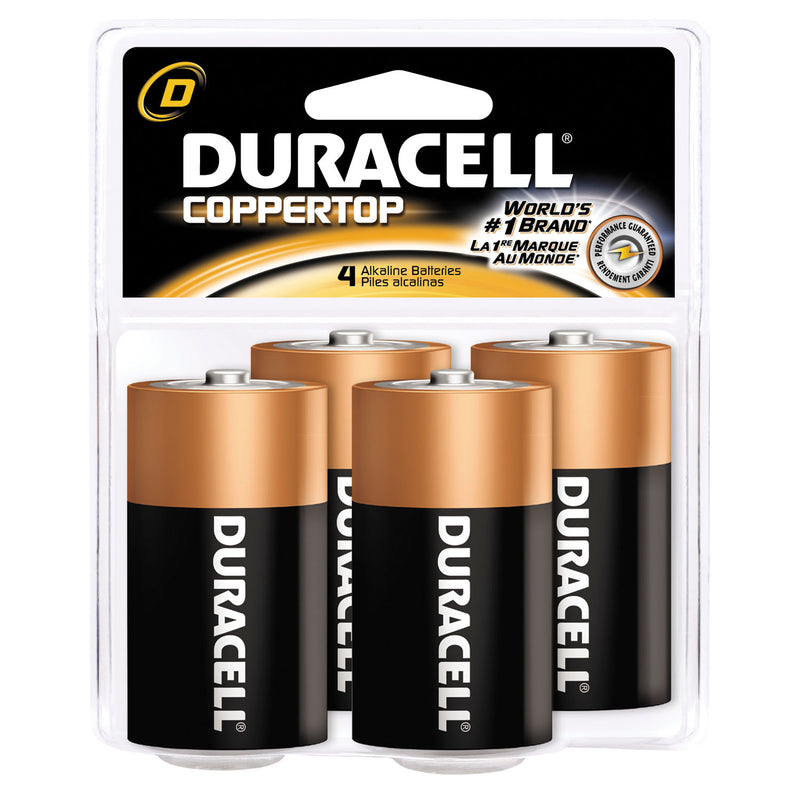 DURACELL® COPPERTOP® ALKALINE RETAIL BATTERY WITH DURALOCK POWER PRESERVE™ TECHNOLOGY BATTERY ALKALINE COPPERTOP DRTL 4PK 12PK/CS UPC 03361