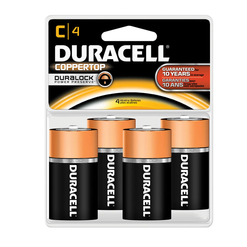 DURACELL® COPPERTOP® ALKALINE RETAIL BATTERY WITH DURALOCK POWER PRESERVE™ TECHNOLOGY BATTERY ALKALINE COPPERTOP CRETAIL 4PK 18PK/CS UPC 13848