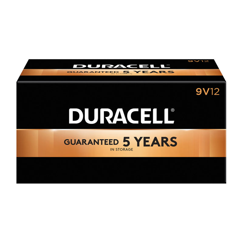 DURACELL® COPPERTOP® ALKALINE BATTERY WITH DURALOCK POWER PRESERVE™ TECHNOLOGY BATTERY ALKALINE COPPERTOP 9V12/BX 6BX/CS UPC 52448