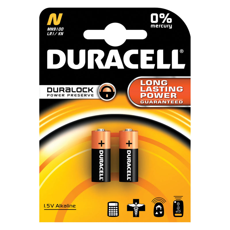 DURACELL® PHOTO BATTERY BATTERY ALKALINE SZ N 1.5V 2PK6PK/BX MN9100B2