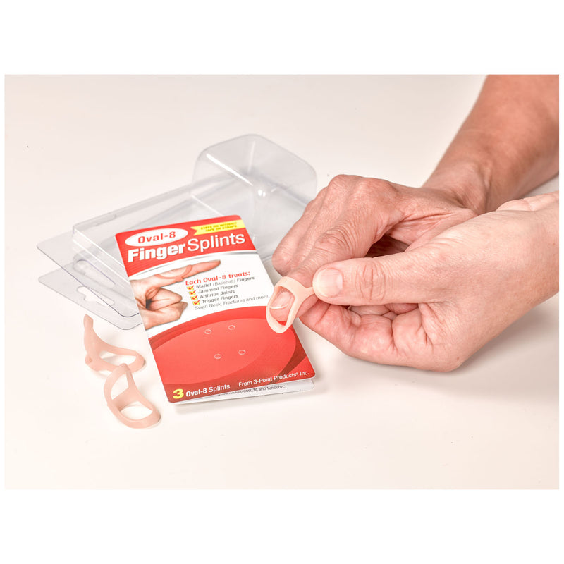 3 Point Products Oval-8 Finger Splints Splint Finger Oval 8 Asstsz 5-6 Retail 3/Pk -RP1008-002
