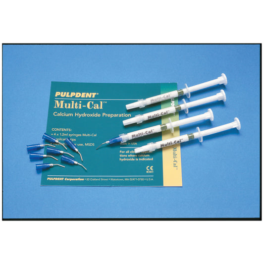 Pulpdent Multi-Cal Calcium Hydroxide Paste Calcium Hydroxide Pastemulti-Cal Kit 4X1.2Ml Syr -MULTI