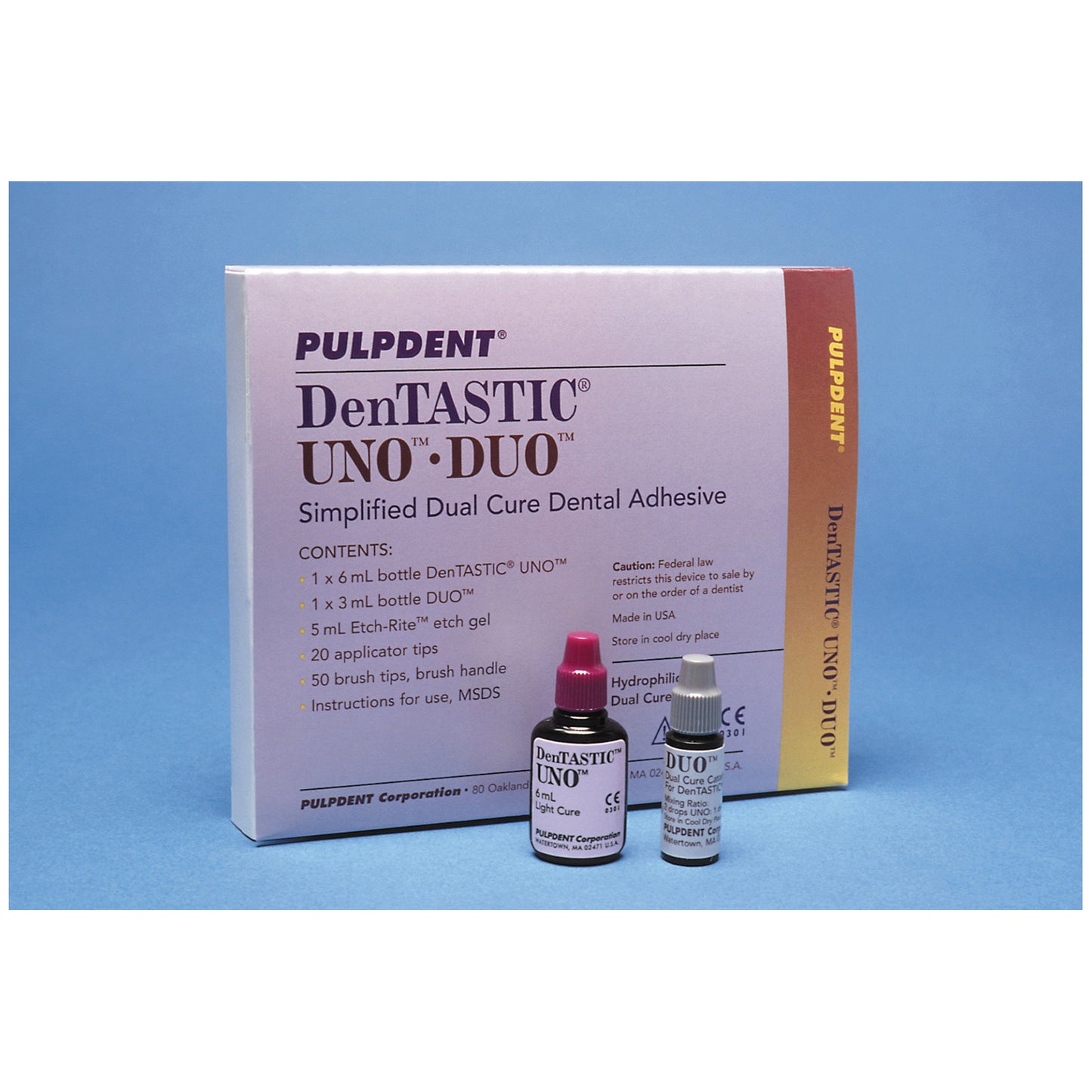 Pulpdent Dentastic Uno-Duo Simplified Dual Cure Dental Adhesive Un1090 Adhesive Dual Curedentastic Uno Duo Kit -UNDO