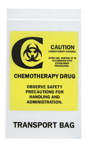 RD PLASTICS CHEMOTHERAPY TRANSPORT BAGS BAG TRANSPORT CHEMOTHERAPY6X9 4MIL RECLOSABLE 1000/CS