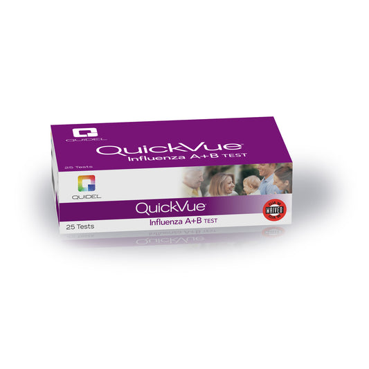 Quidel Quickvue Influenza A+B Tests Quickvue A/B Flu Test Dipstick25Test/Kit Exp________________ -20183