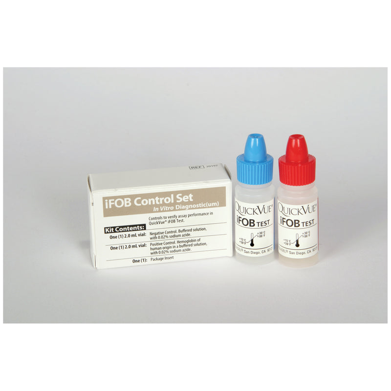 POSITIVE & NEGATIVE CONTROLS, FOR USE WITH QUICKVUE IFOB TEST KIT ONLY, APPROXIMATELY 7 TESTS PER BOTTLE, ROOM TEMPERATURE STORAGE, SOLD AS EACH QUIDE