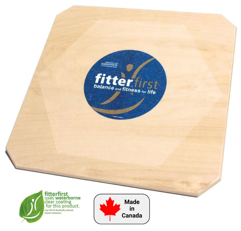Fitterfirst Balance Boards Rocker Board, 20", Beginner Skill Level, 10¡-12¡-15¡ Range Of Tilt (047178) -RB20