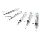 SAFETY SYRINGE WITH HYPODERMIC NEEDLE, 5ML, 22G X 1 1/2", 100/BX, 6 BX/CS, SOLD AS CASE RETRACTABLE 10001244