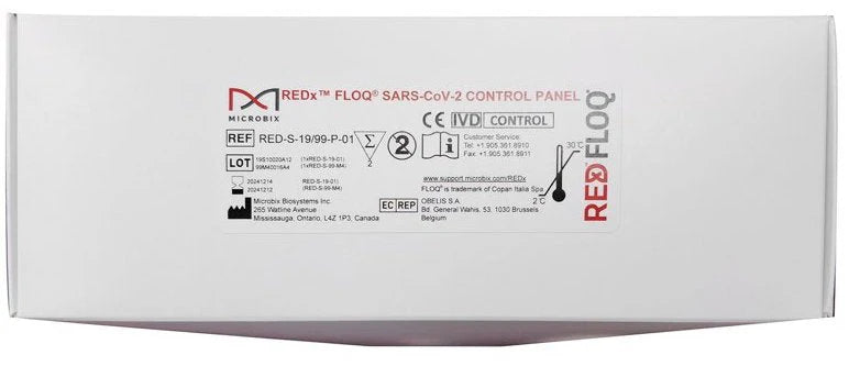 Sekisui Microbix Covid-19 Controls Kit Covid-19 Controls Micorbix1Pos 1Neg Swabs  (Nr) -RED-S-19/99-P-01