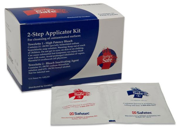 Cardinal Health Surface Safe 2-Step Applicator Kit System Surface Safe 2-Stepbulk 180/Cs -SS33508