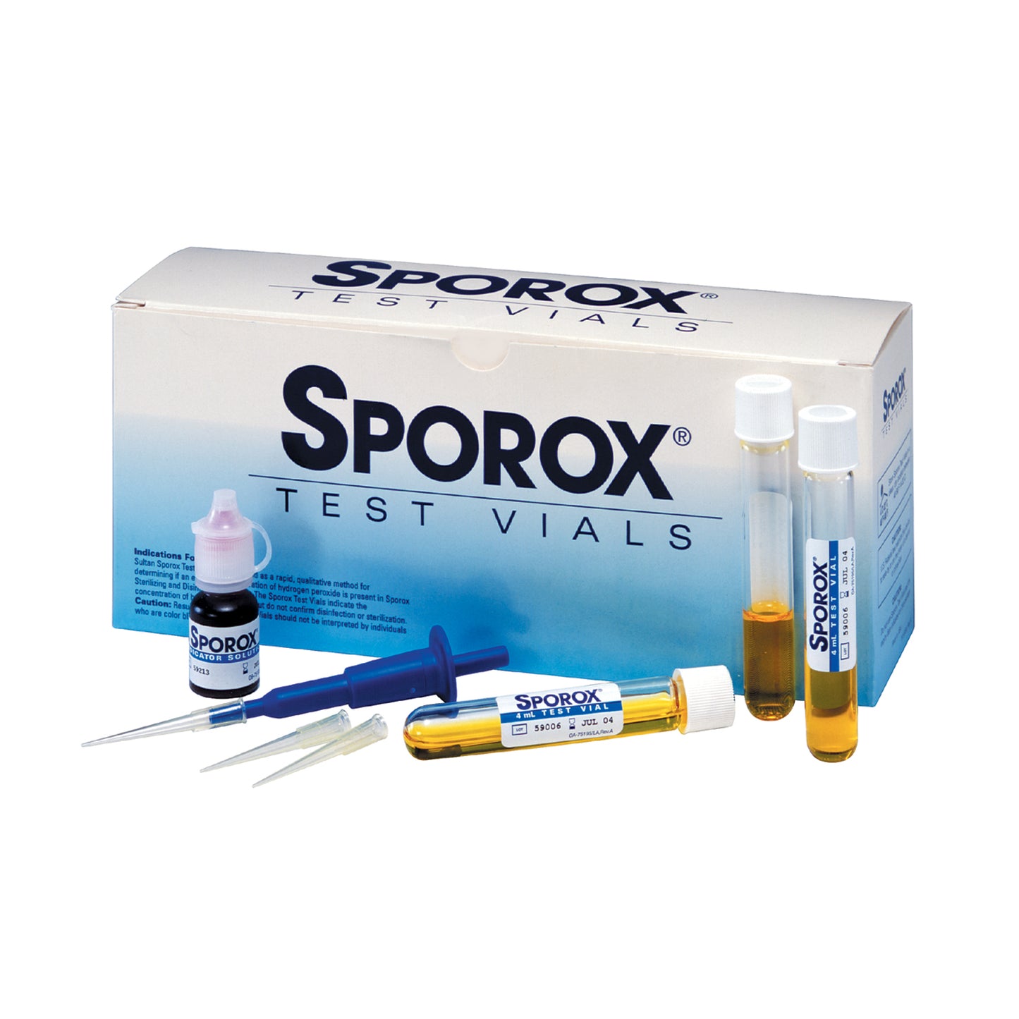 Sultan Sporox Test Vials Un1830 Sporox Test Vials Introkit 1Kit/Bx 4Bx/Cs -75195