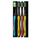 MULTI-CLEAN TOOTHBRUSH WITH MULTI-LEVEL, INTERDENTAL CUT BRISTLES, MEDIUM HEAD SIZE, CONTEMPORARY COLORS. 1 DZ/BX, SOLD AS BOX SUNSTAR 10000227