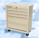 Lakeside Classic Carts Cart Medical 5-Drawer Widekey Lock Gray -SW-330-K-2G - BriteSources